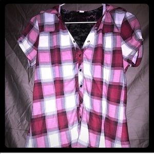 Plaid blouse